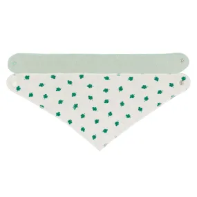 Petit Bateau Baby Set Of Two Bandana Bibs Green Leaf Print/Green Terry