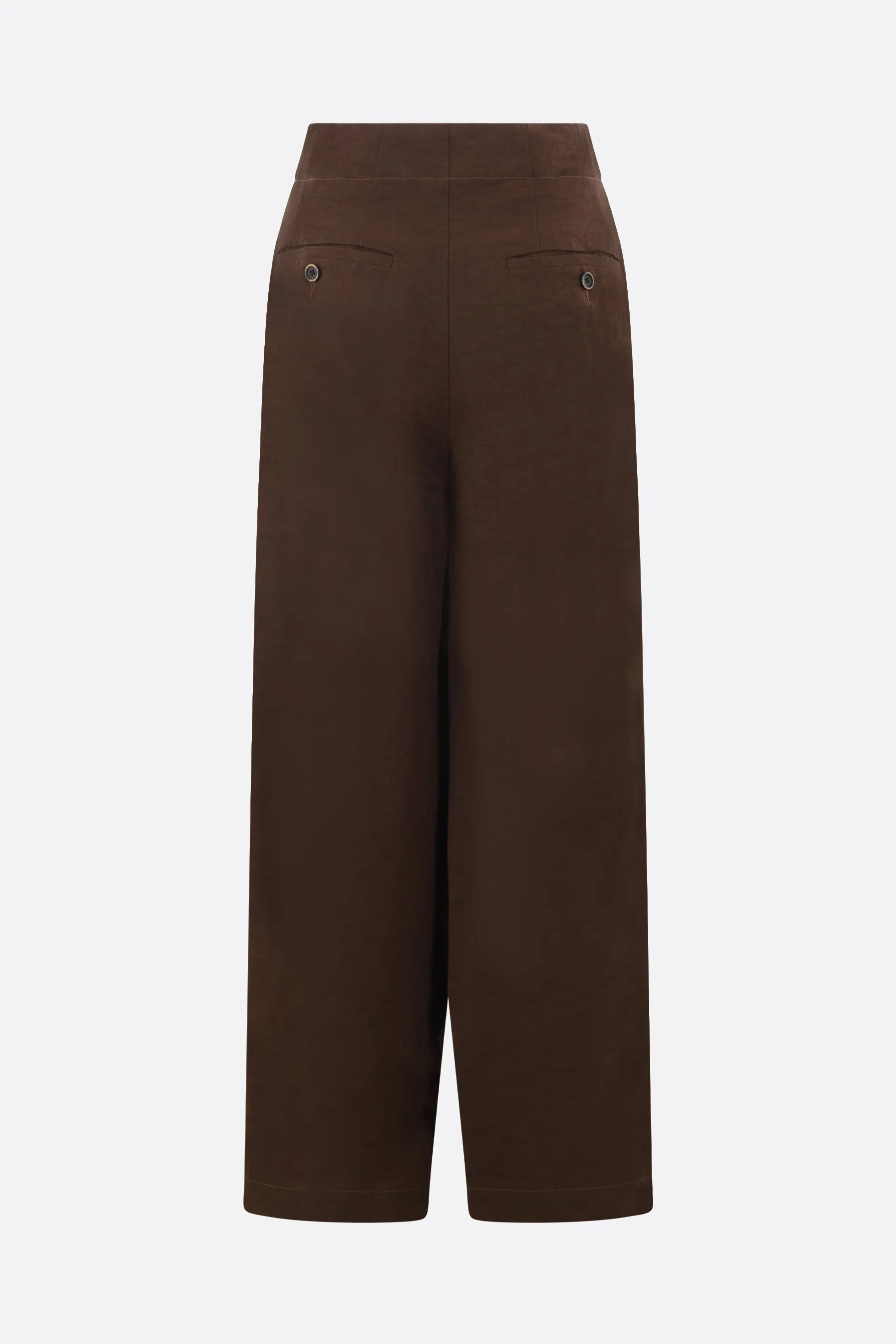 Pitti linen blend wide-leg pants