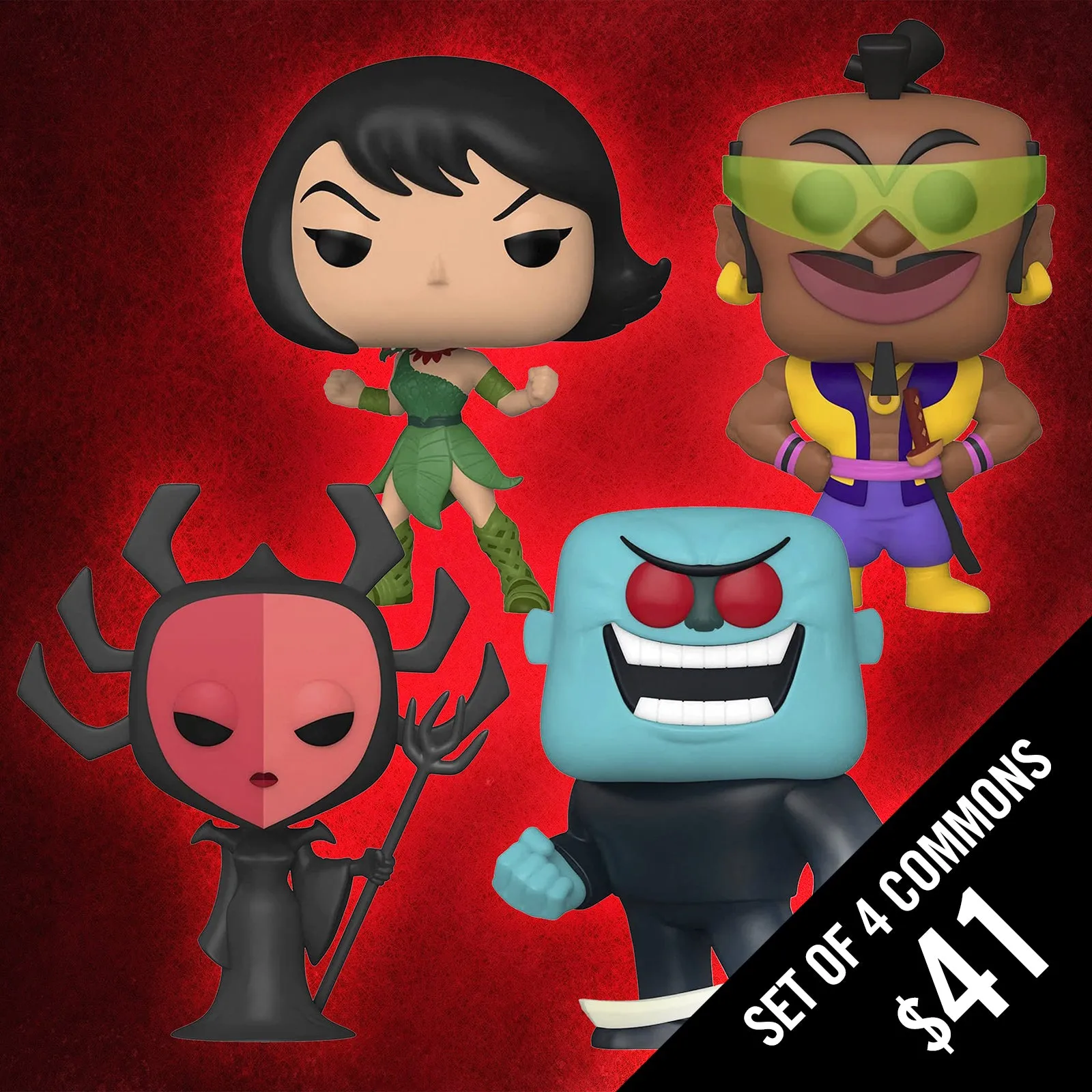 Pre-Order: Funko Pop! Samurai Jack (Set of 4 Commons)