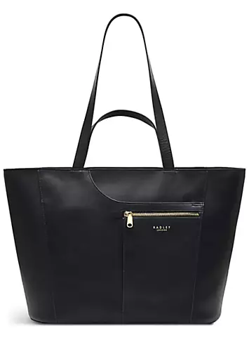 Radley London Black Pockets Icon Large Ziptop Tote Bag | Kaleidoscope