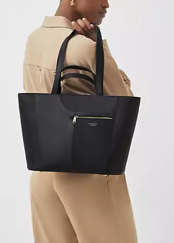 Radley London Black Pockets Icon Large Ziptop Tote Bag | Kaleidoscope