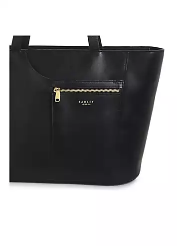 Radley London Black Pockets Icon Large Ziptop Tote Bag | Kaleidoscope