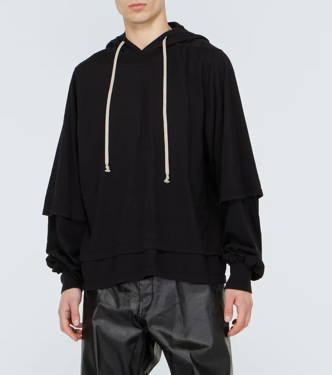 RICK OWENS  |Pullovers Unisex Street Style Long Sleeves Plain Cotton