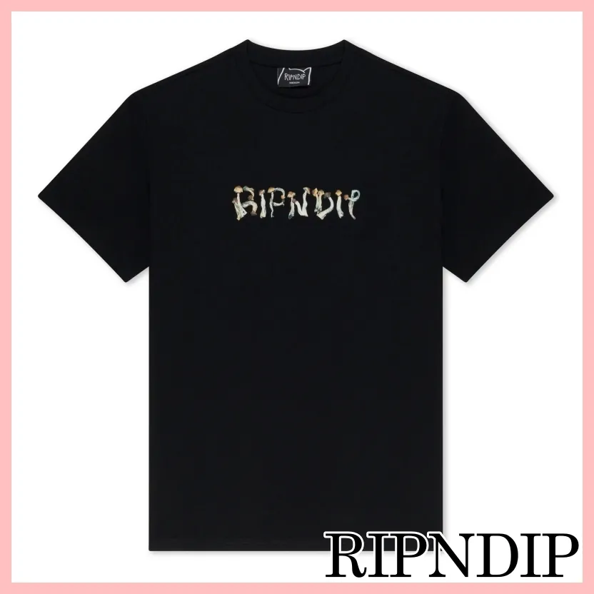 RIPNDIP  |Pullovers Unisex Street Style Cotton Short Sleeves