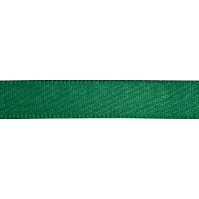 Satin Ribbon, 3/8 Inch Wide, Hunter Green (By the Foot)