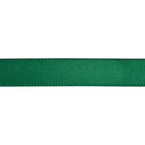 Satin Ribbon, 3/8 Inch Wide, Hunter Green (By the Foot)