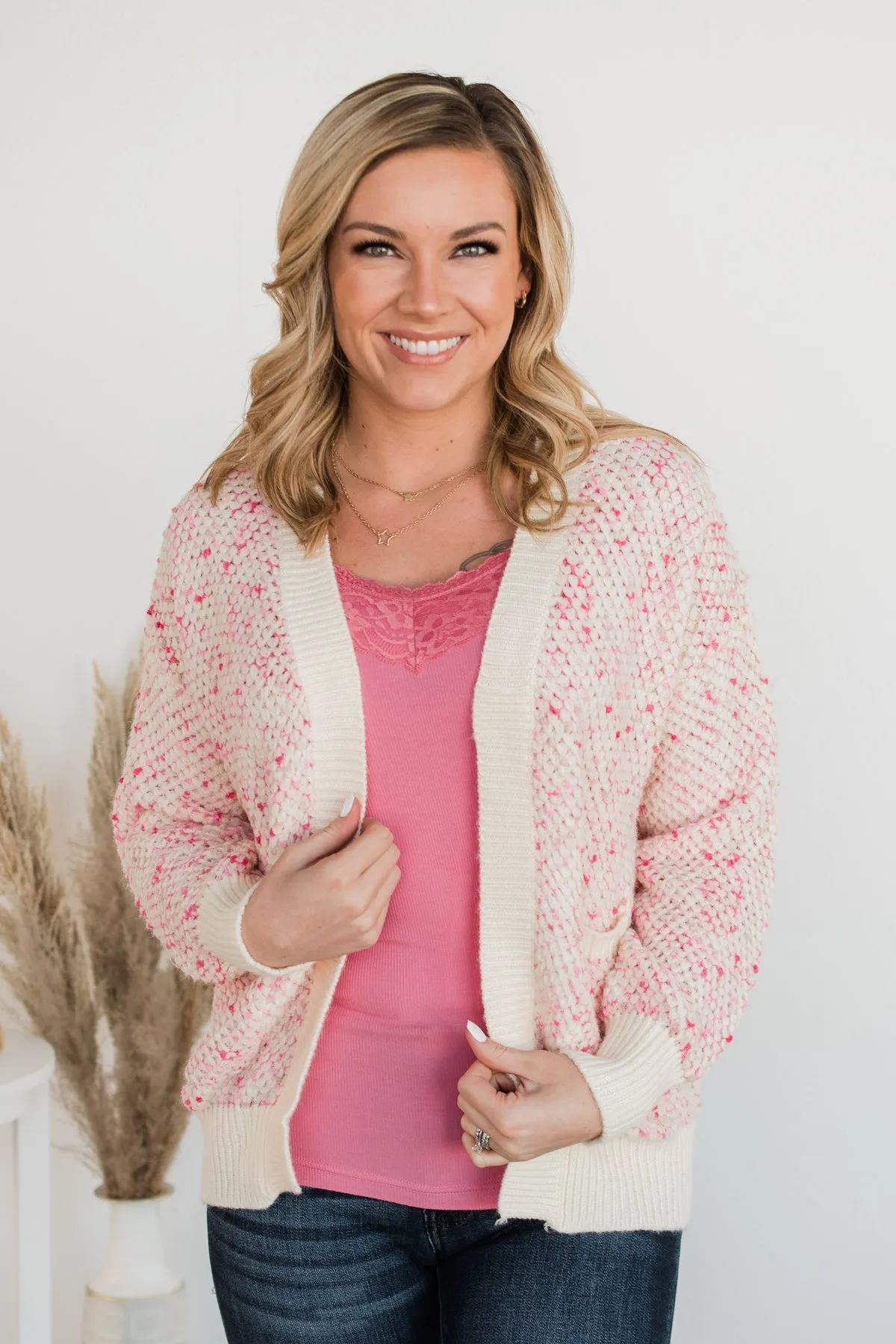 Set My Heart Free Knit Cardigan- Cream