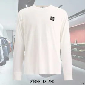 STONE ISLAND  |Crew Neck Pullovers Unisex Street Style Long Sleeves Plain