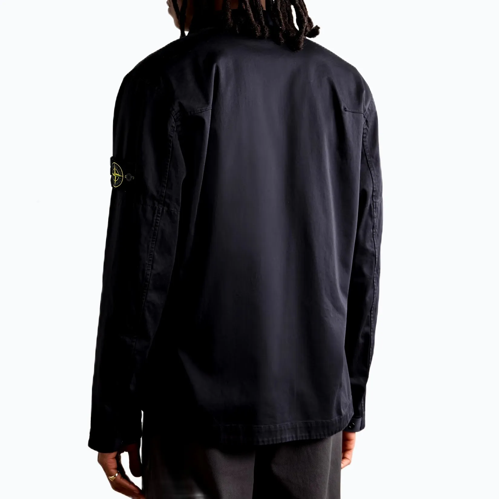 STONE ISLAND  |Long Sleeves Plain Cotton Logo Shirts