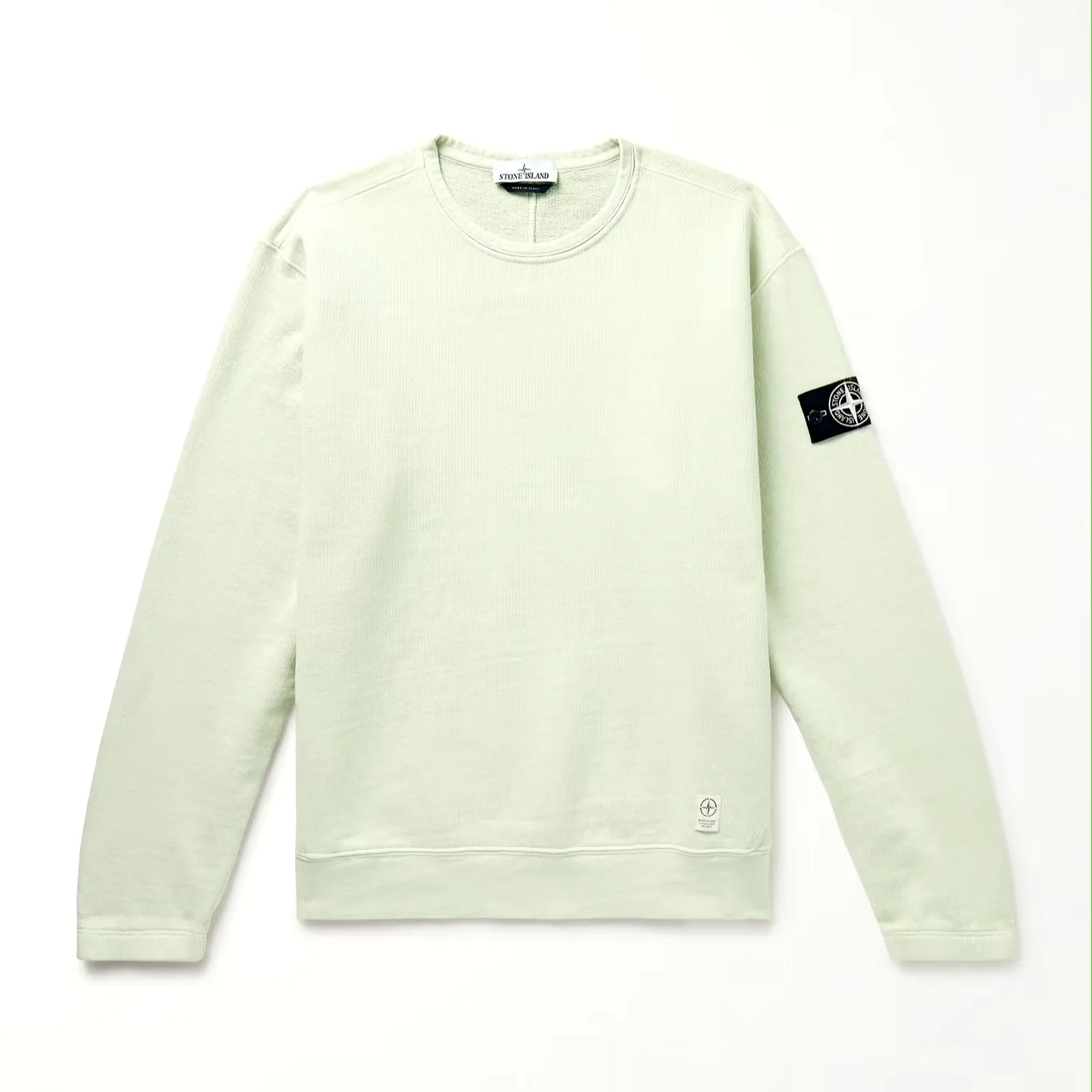 STONE ISLAND  |Sweat Long Sleeves Plain Cotton Logo Sweatshirts