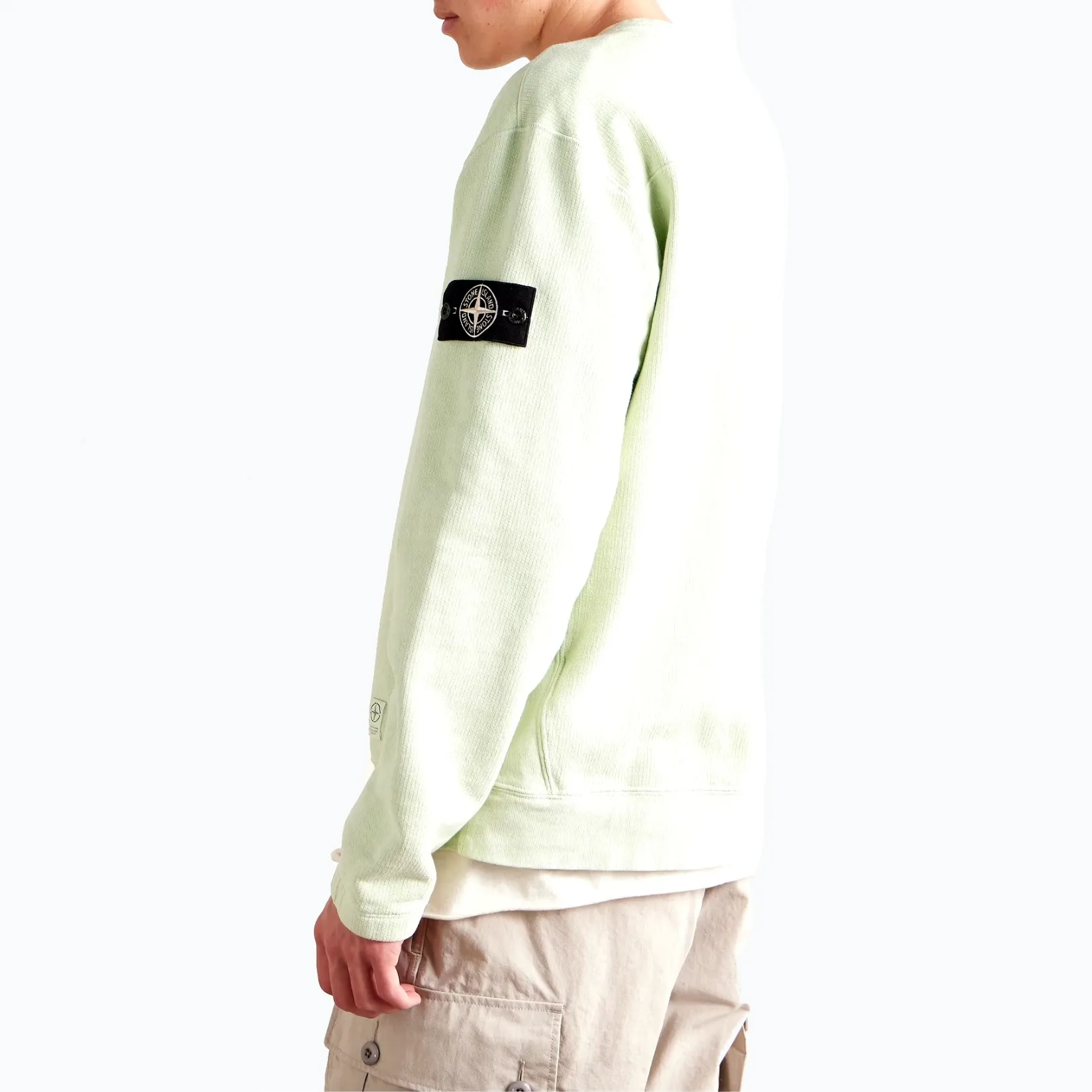 STONE ISLAND  |Sweat Long Sleeves Plain Cotton Logo Sweatshirts