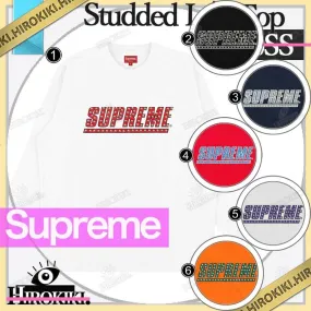 Supreme  |Crew Neck Unisex Street Style U-Neck Long Sleeves