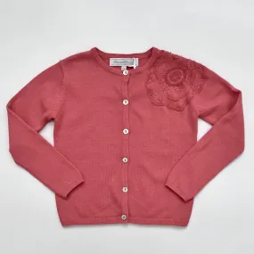 Tartine et Chocolat Coral Cardigan With Bead Embellishment: 4 Years (Brand New)