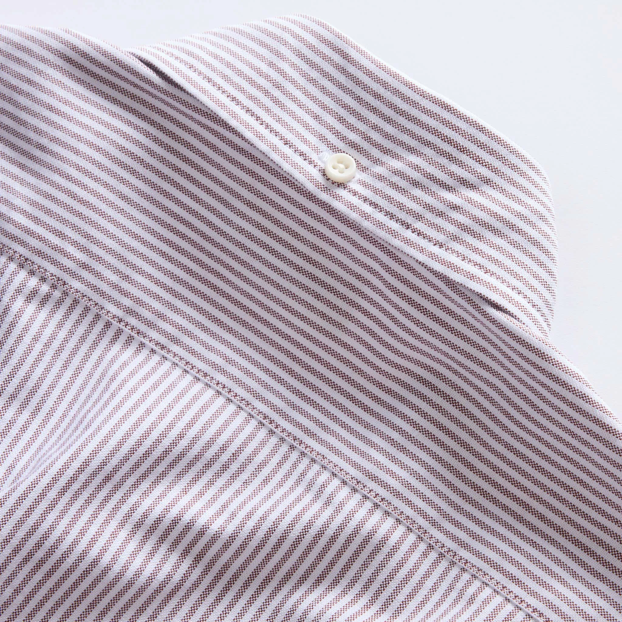 The Jack in Burgundy University Stripe Oxford