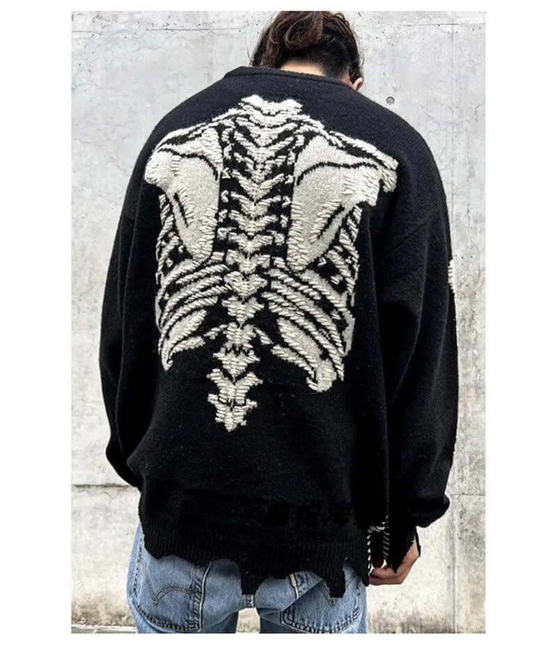 URKOOL  |Pullovers Skull Unisex Street Style U-Neck Bi-color