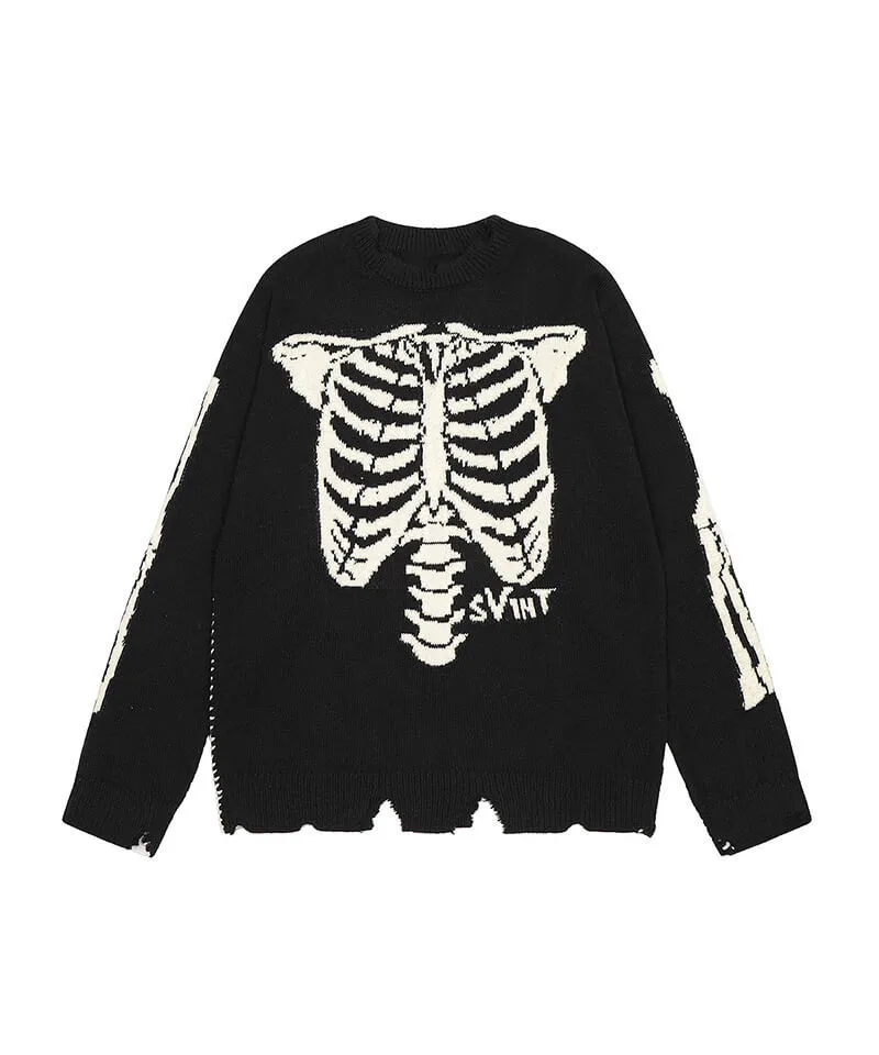 URKOOL  |Pullovers Skull Unisex Street Style U-Neck Bi-color