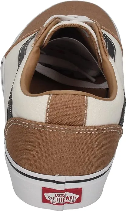 VANS MEN'S WARD RETRO BROWN CANVAS SHOES