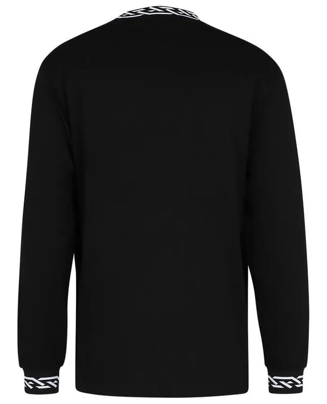 VERSACE  |Long Sleeves Plain Cotton Logo Luxury Shirts