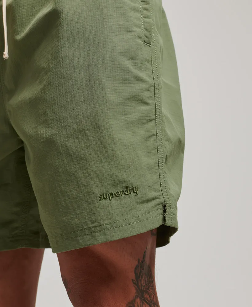 Vintage Ripstop Swim Shorts | Olive Khaki