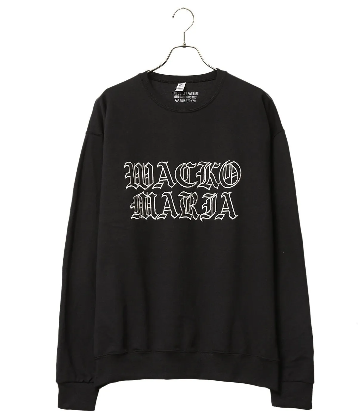 WACKO MARIA  |Crew Neck Pullovers Street Style Long Sleeves Plain Cotton