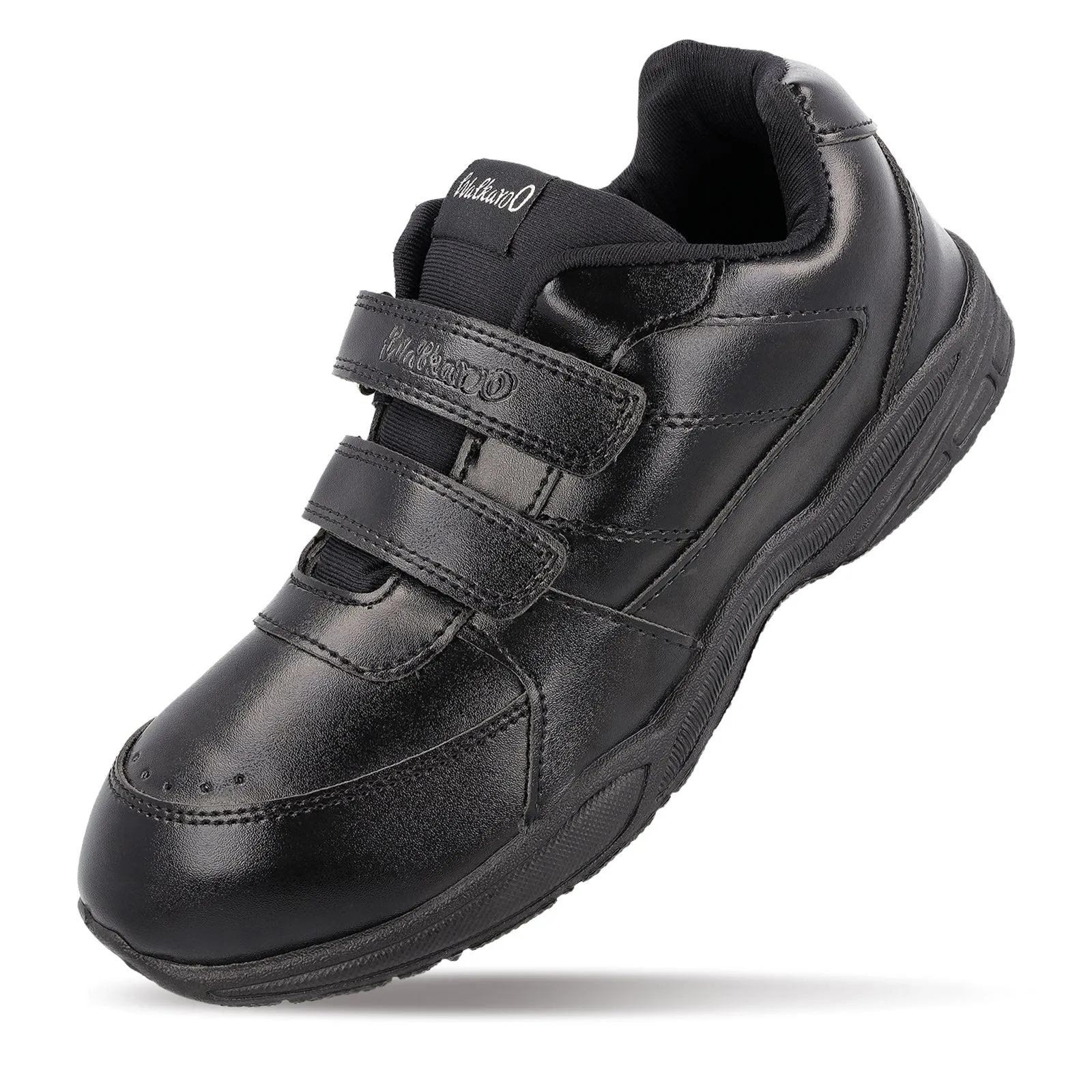 Walkaroo Senior Boys School Shoes - 570 Black