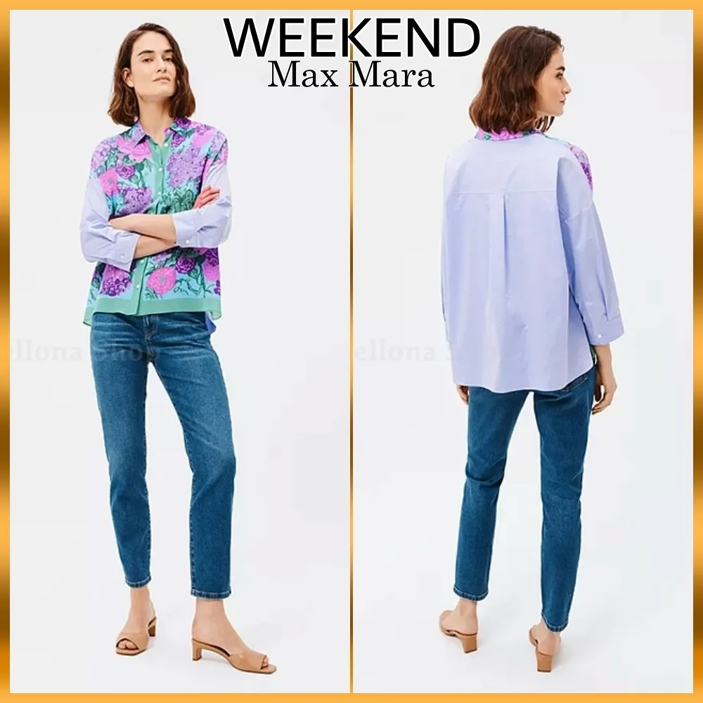 Weekend Max Mara  |Long Sleeves Cotton Shirts & Blouses