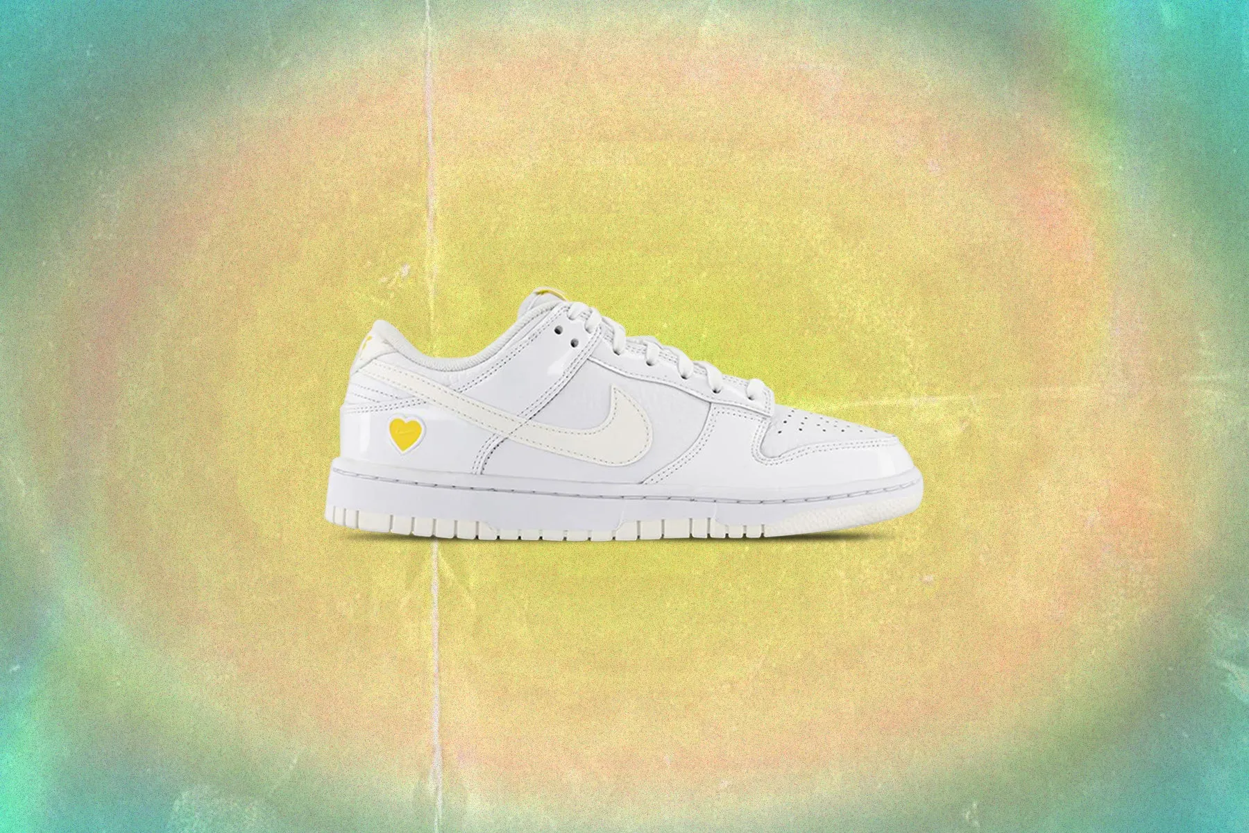 Women's Dunk Low Yellow Heart - White/Optic Yellow