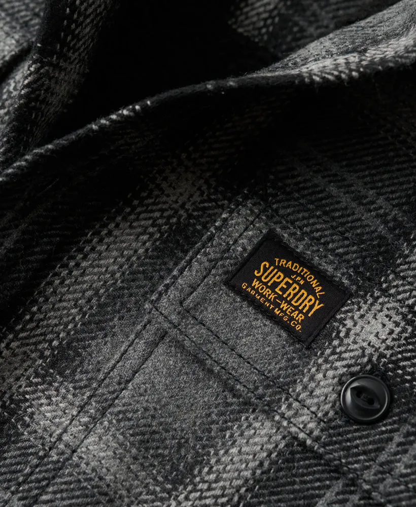 Wool Miller Overshirt | Roderick Check Black