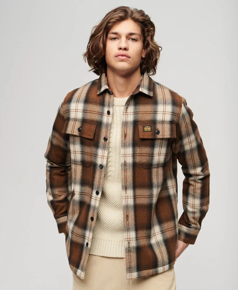 Wool Miller Overshirt | Roderick Check Brown