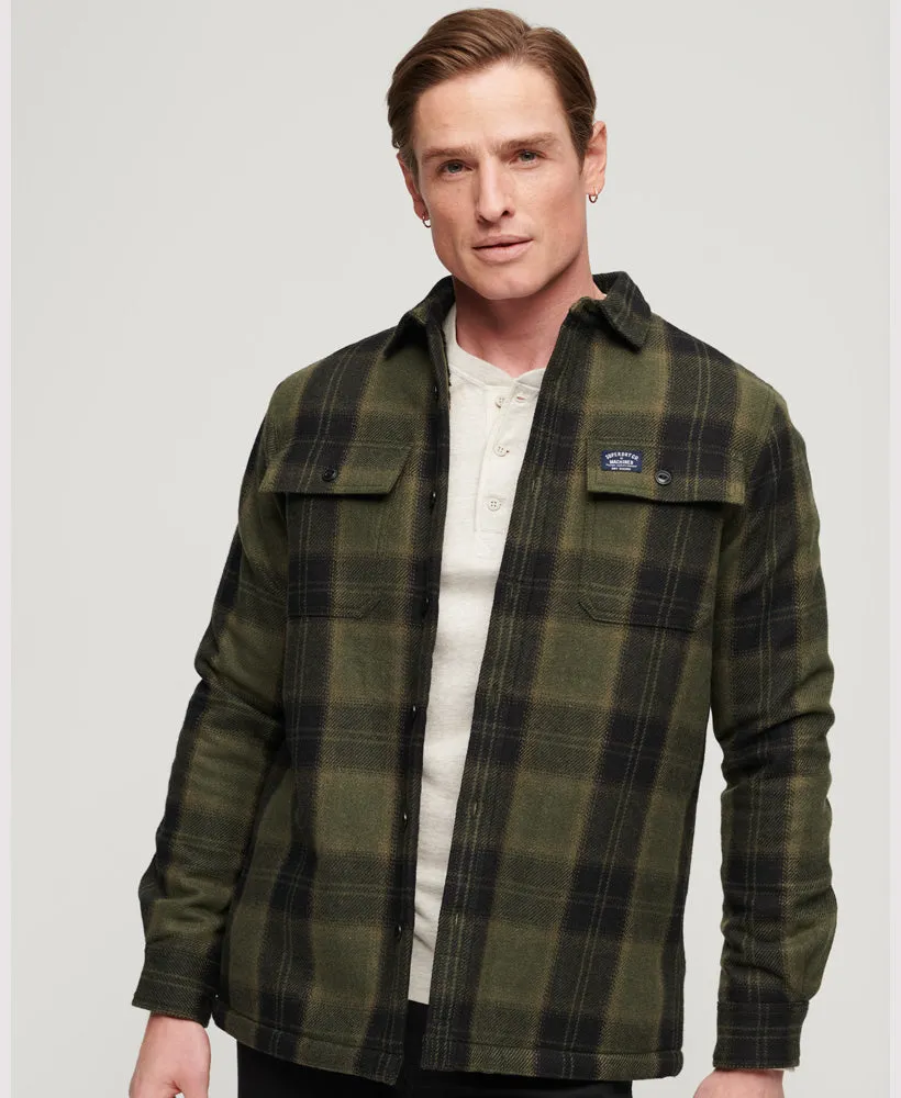 Wool Miller Overshirt | Roderick Check Olive