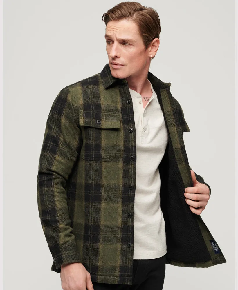 Wool Miller Overshirt | Roderick Check Olive