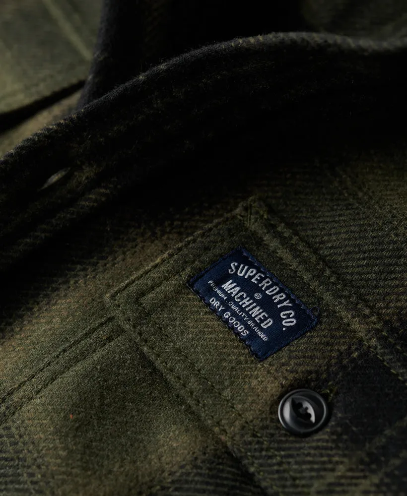 Wool Miller Overshirt | Roderick Check Olive