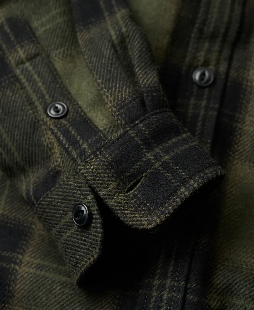 Wool Miller Overshirt | Roderick Check Olive