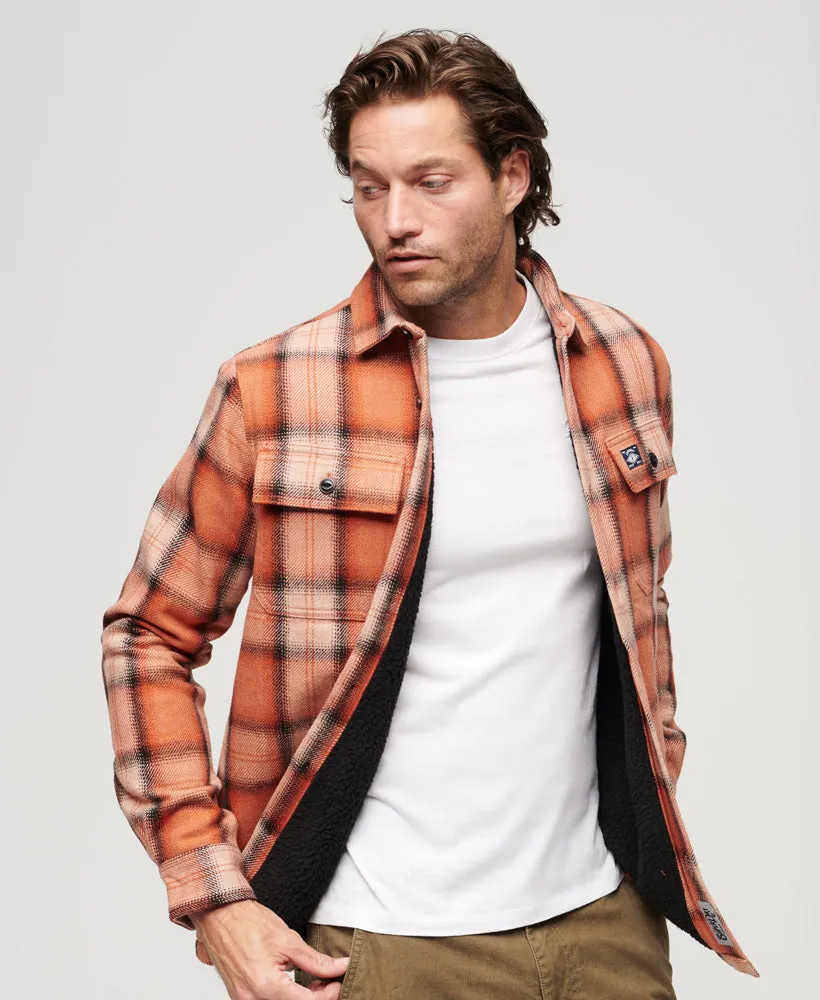 Wool Miller Overshirt | Roderick Check Orange