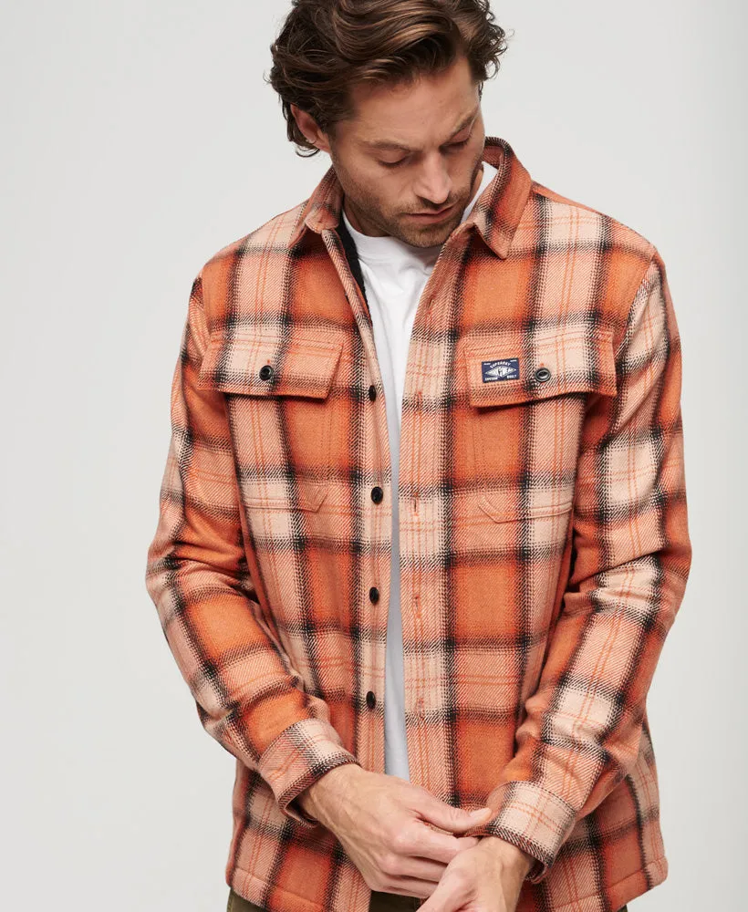 Wool Miller Overshirt | Roderick Check Orange