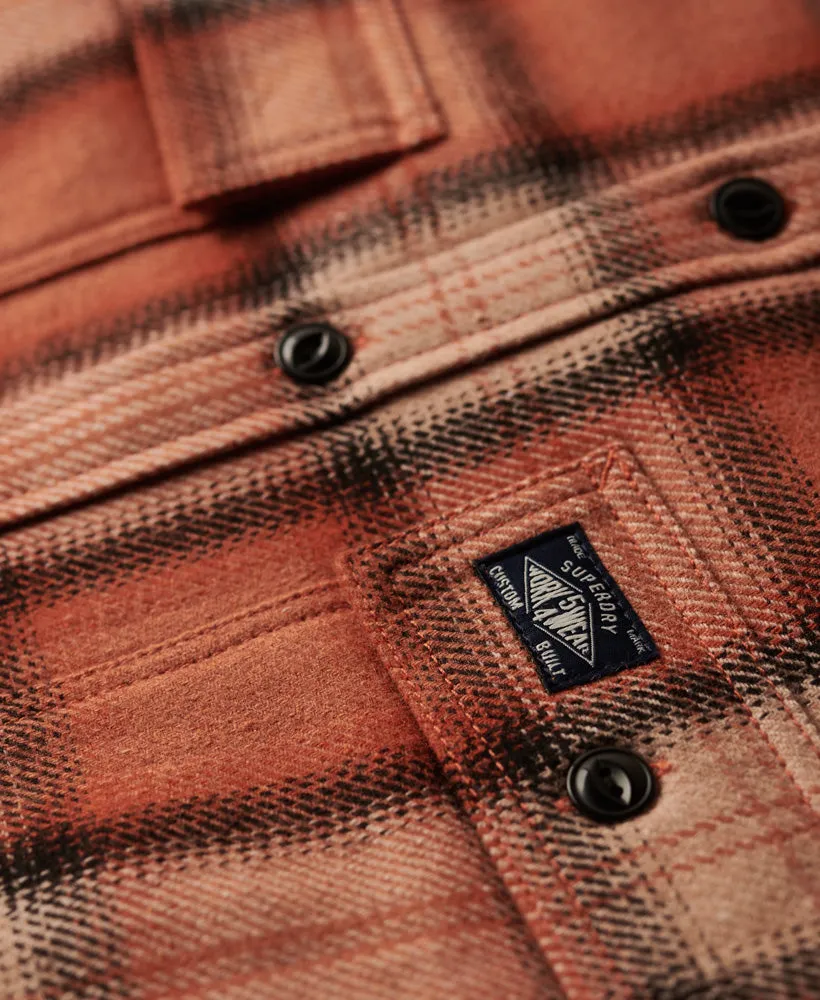 Wool Miller Overshirt | Roderick Check Orange